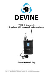 Devine WMD-50 bodypack Gebruiksaanwijzing