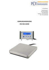 PCE Instruments PCE-PB-N Series Gebruiksaanwijzing