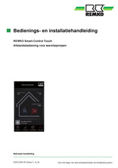 REMKO Smart-Control Touch Bedienings- En Installatiehandleiding