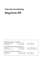 LVI MagniLink ZIP Series Gebruikershandleiding