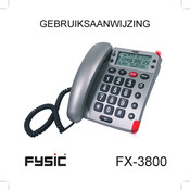 Fysic FX-3800 Gebruiksaanwijzing