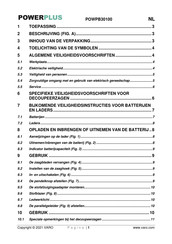 Powerplus POWPB30100 Gebruiksaanwijzing
