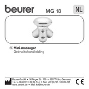 Beurer MG 18 Gebruikshandleiding
