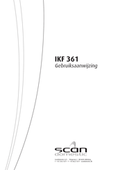 SCAN domestic IKF 361 Gebruiksaanwijzing