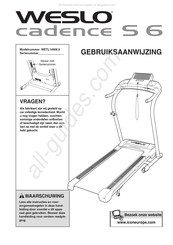 Weslo cadence S 6 Gebruiksaanwijzing