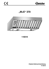 Bartscher M+E 370 Gebruiksaanwijzing