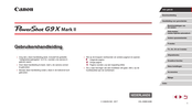 Canon PowerShot G9 X Mark II Gebruikershandleiding