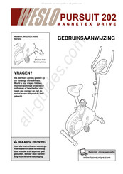 Weslo WLEVEX14920 Gebruiksaanwijzing