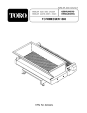 Toro TopDresser 1800 Gebruikershandleiding