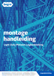 begra Light Duty Metalen Legbordstelling Montagehandleiding