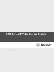 Bosch 1200 Series Installatiehandleiding