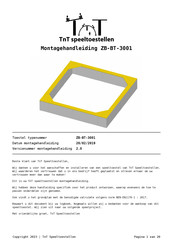 TNT ZB-BT-3001 Montagehandleiding