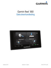 Garmin fleet 660 Gebruikershandleiding