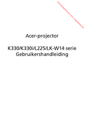 Acer K330i Series Gebruikershandleiding