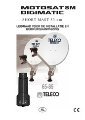 Teleco MOTOSAT SM DIGIMATIC SHORT MAST 33 cm 85 Gebruiksaanwijzing