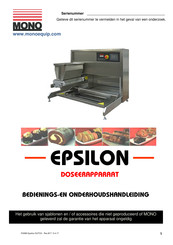 Mono EPSILON 450 Onderhoudshandleiding