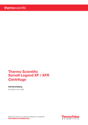 Thermo Fisher Scientific Sorvall Legend XFR Gebruiksaanwijzing