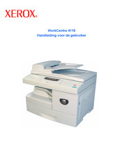 Xerox WorkCentre 4118 Handleiding Voor De Gebruiker