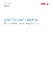 Xerox Versant 3100 Press Handleiding Voor De Gebruiker