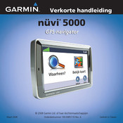 Garmin nuvi 5000 Verkorte Handleiding