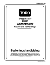 Toro Wheel Horse 268HE Bedieningshandleiding