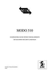 GiBiDi MODO 510 Instructiehandleiding