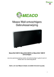 Meaco MeacoWall 53B/W Gebruiksaanwijzing