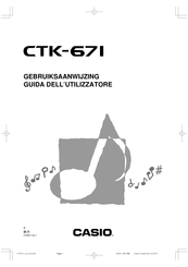 Casio CTK-671 Gebruiksaanwijzing