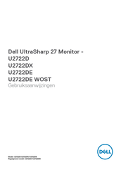 Dell UltraSharp U2722DE Gebruiksaanwijzingen