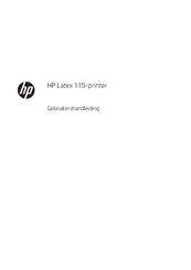 HP Latex 300 Series Gebruikershandleiding