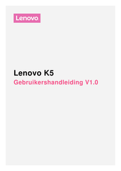 Lenovo K5 Gebruikershandleiding