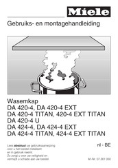 Miele DA 424-4 TITAN Gebruiks- En Montagehandleiding