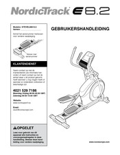 NordicTrack E 8.2 Gebruikershandleiding