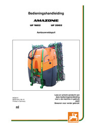 Amazone UF 2002 Bedieningshandleiding