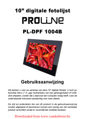 Vanden Borre PROline PL-DPF 1004B Gebruiksaanwijzing