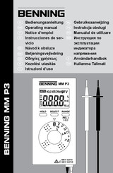 Benning MM P3 Gebruiksaanwijzing