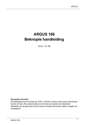 Argus 156 Beknopte Handleiding