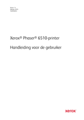 Xerox Phaser 6510 Handleiding Voor De Gebruiker