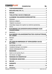 Powerplus POWDPG7532 Handleiding