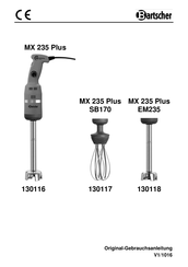 Bartscher MX 235 Plus Handleiding