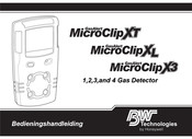 Honeywell BW Technologies GasAlert MicroClip X3 Bedieningshandleiding