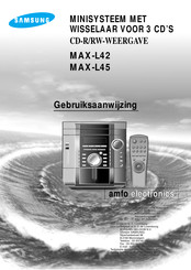 Samsung MAX-L45 Gebruiksaanwijzing