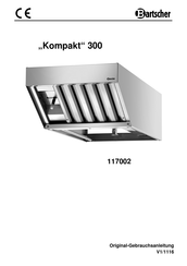 Bartscher 117002 Gebruiksaanwijzing