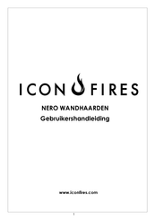 ICON FIRES Nero Wall Frame 1400 Gebruikershandleiding