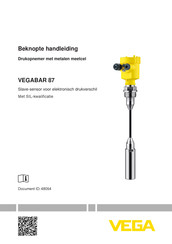 Vega VEGABAR 87 Handleiding