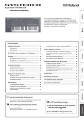 Roland SYSTEM-8 Gebruikershandleiding