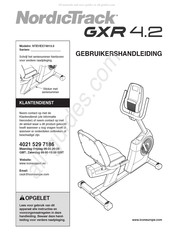 NordicTrack NTEVEX74913.0 Gebruikershandleiding