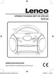 LENCO SCD-24 Gebruiksaanwijzing