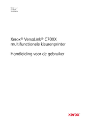 Xerox VersaLink C7030 Handleiding Voor De Gebruiker