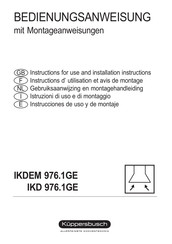 Kuppersbusch IKDEM 976 1GE Series Gebruiksaanwijzing
